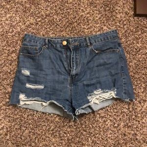 High waisted shorts
